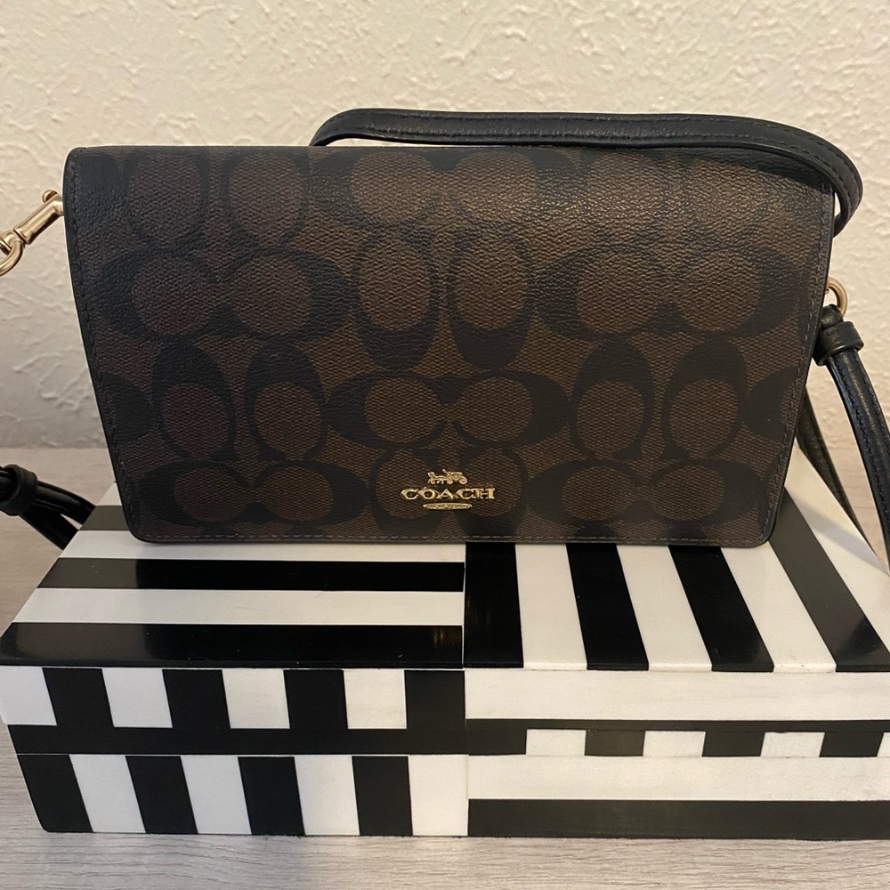 Coach Anna foldover clutch